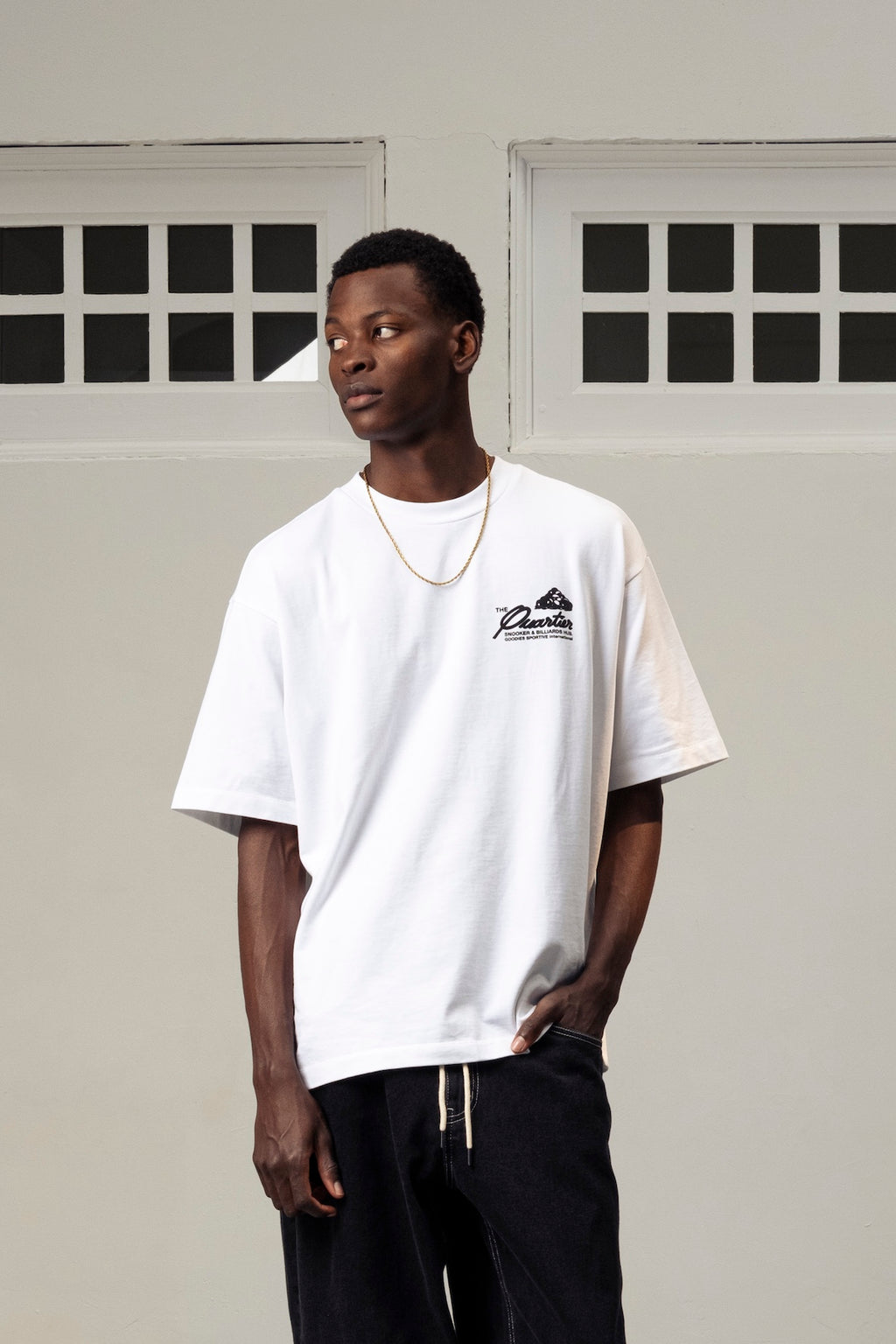 SNOOKER WHITE TEE