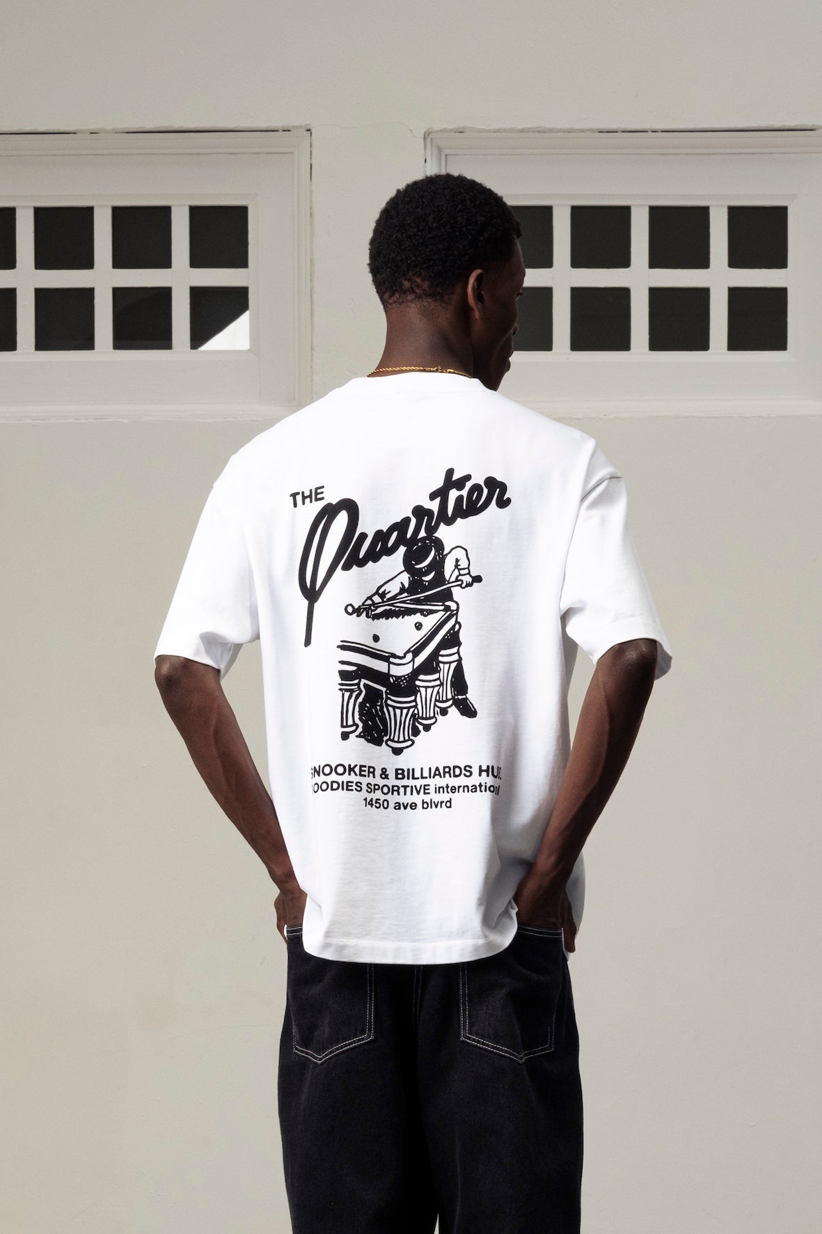 SNOOKER WHITE TEE