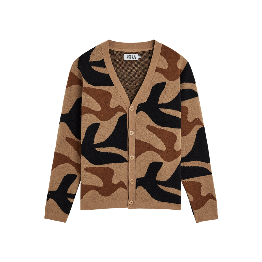 BASK IN THE SUN PEACE CARDIGAN NUTS
