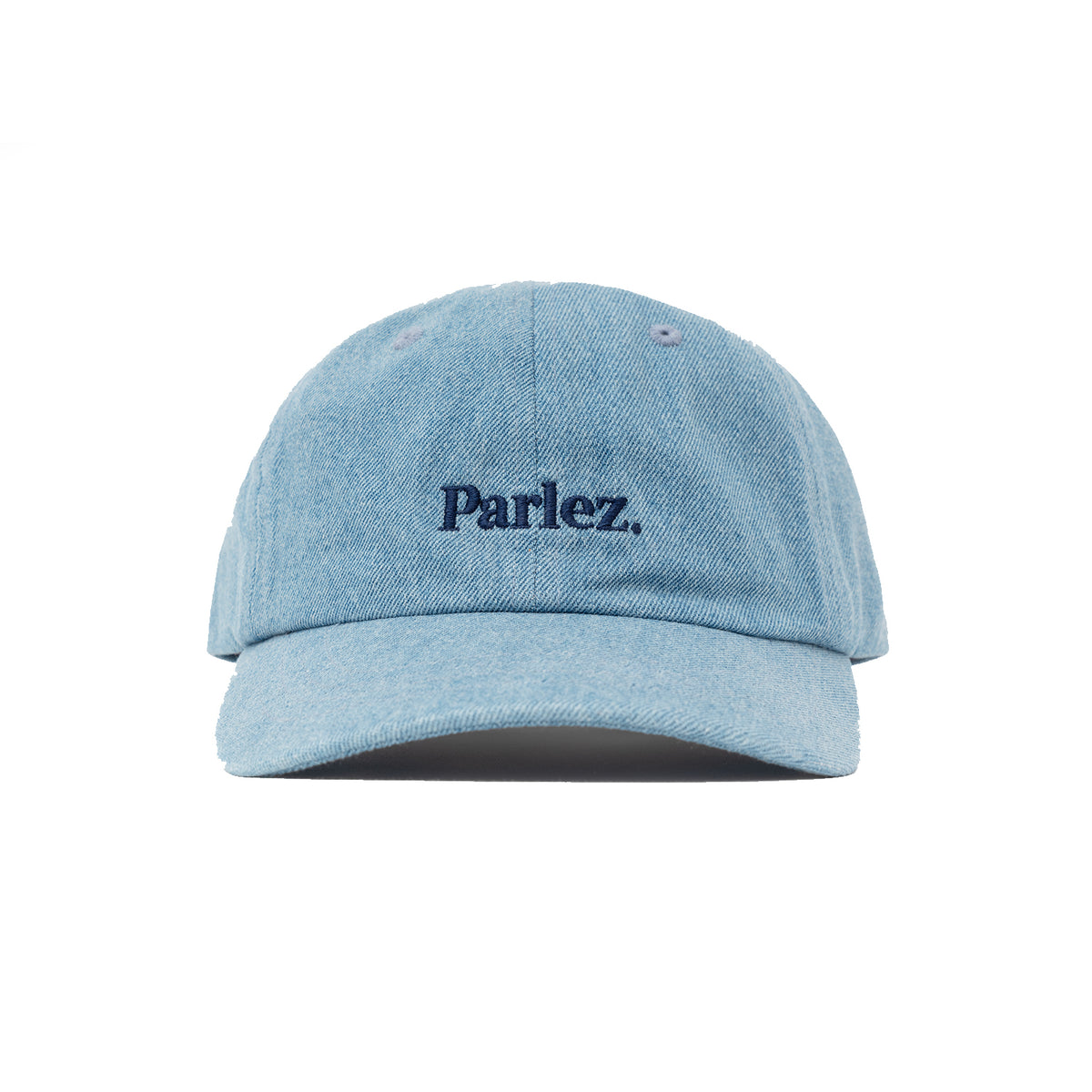 PARLEZ BOYD 6 PANEL LOW PROFILE CAP - MID INDIGO WASH